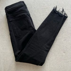 Banana Republic High Rise Skinny Black Jeans